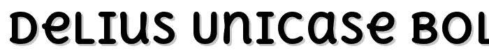 Delius Unicase Bold font